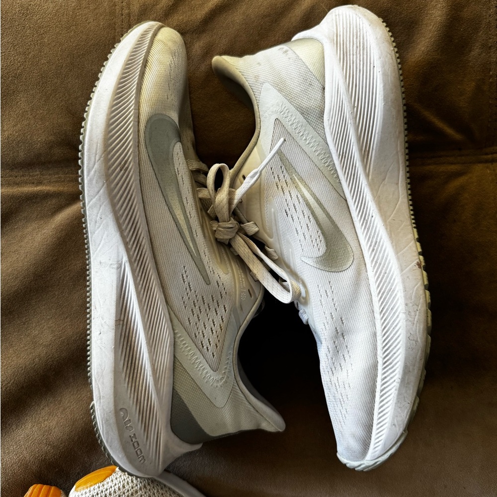 Nike White and Gray Athletic Shoes